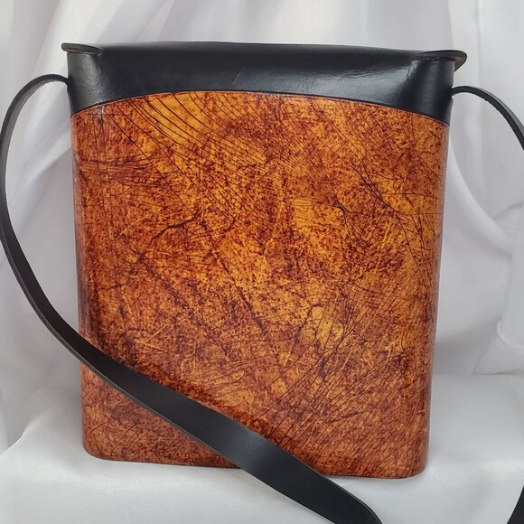 Dei Grandi Argentina Leather Crossbody Bag & Matching Wallet Set Artisan Made - Picture 8 of 14